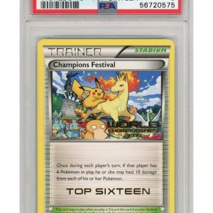 Champions Festival Top-Sixteen Stamp XY91 PSA 9