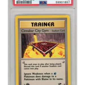 Cinnabar City Gym 113/132 1st Edition PSA 10