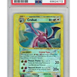 Crobat - 147/144 - Reverse Foil - PSA 8