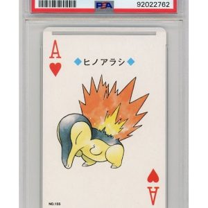 Cyndaquil Hjerter Es Silver Poker Set 155 PSA 10