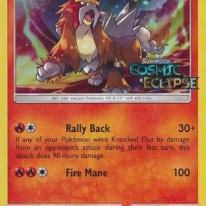 Entei - SM219 (Prerelease) - Pokemon Sun & Moon promo
