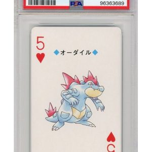 Feraligatr Hjerter 5 Silver Poker Set 160C PSA 10