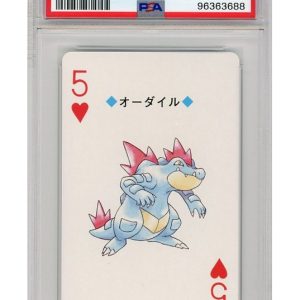 Feraligatr Hjerter 5 Silver Poker Set 160C PSA 9