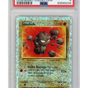Geodude 77/110 Reverse Foil PSA 8