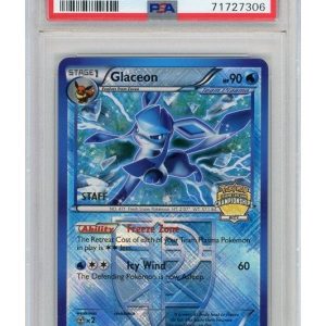 Glaceon City Championship stamp STAFF 23/116 PSA 8