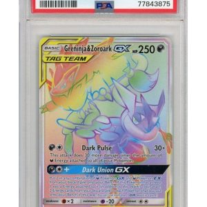 Greninja & Zoroark GX 222/214 PSA 8