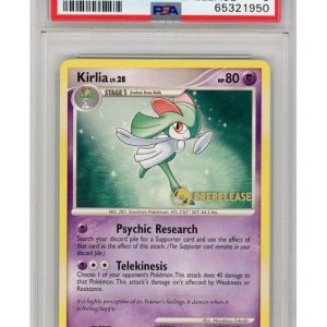 Kirlia Prerelease stamp 53/132 PSA 6
