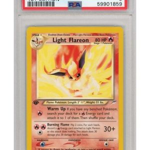 Light Flareon 46/105 1st Edition PSA 9
