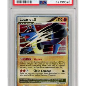 Lucario LV.X 122/123 PSA 8