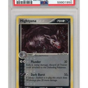 Mightyena Cosmos Holo 18/108 PSA 8