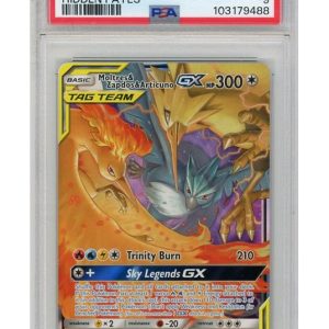 Moltres & Zapdos & Articuno GX 44/68 PSA 9