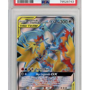 Moltres & Zapdos & Articuno GX 66/68 PSA 10