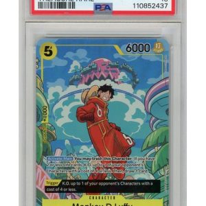 Monkey D. Luffy (Treasure Rare) (One Piece) OP08-109 PSA 10