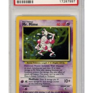 Mr. Mime No Symbol Error 6/64 PSA 9