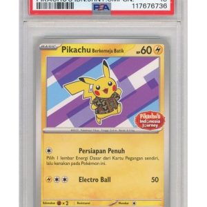 Pikachu Berkemeja Batik - 154/SV-P - PSA 10