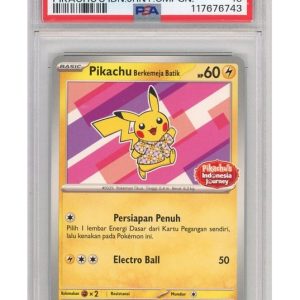 Pikachu Berkemeja Batik - 190/SV-P - PSA 10