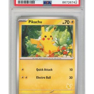 Pikachu  PSA 9Pikachu  PSA 9 - Bagside