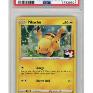 Pikachu Play Pokemon! Stamp (Cosmos Holo) 065/202 PSA 9