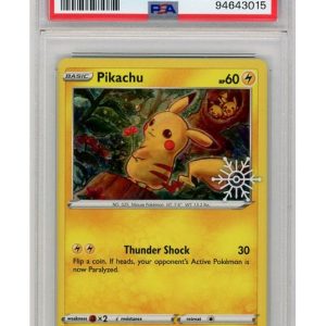 Pikachu Snowflake Stamp SWSH153 PSA 9