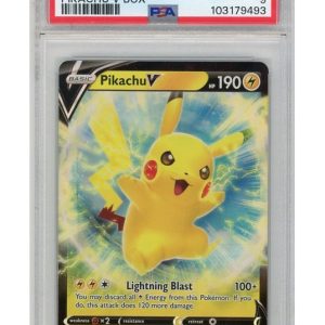 Pikachu V SWSH198 PSA 9
