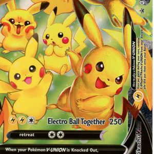 Pikachu V-UNION (bottom-right) - SWSH142 - Pokemon Sword & Shield promo