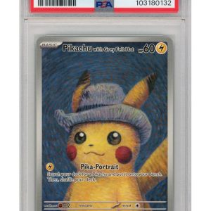 Pikachu with Grey Felt Hat SVP085 PSA 9