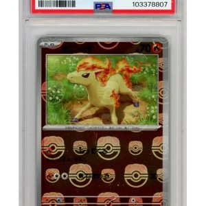 Ponyta 077/165 Master Ball Reverse Foil PSA 9