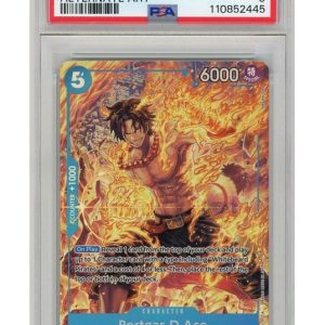 Portgas D. Ace (Alternate Art) (One Piece) OP08-052 PSA 9