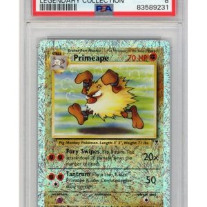 Primeape 59/110 Reverse Foil PSA 8
