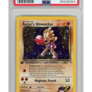 Rocket's Hitmonchan 11/132 1st Edition PSA 9