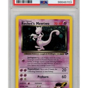 Rocket's Mewtwo 14/132 PSA 8
