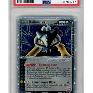 Rocket's Raikou ex 108/107 PSA 8