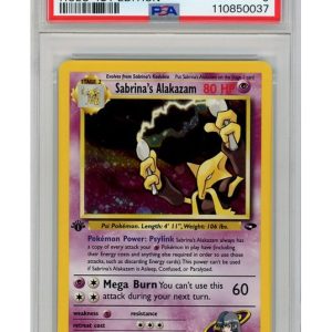 Sabrina's Alakazam 16/132 1st Edition PSA 9