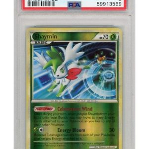 Shaymin 8/95 Reverse Foil PSA 8