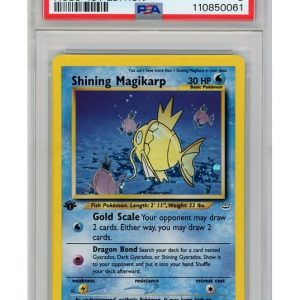 Shining Magikarp 66/64 1st Edition PSA 8