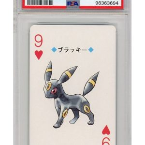 Umbreon Hjerter 9 Silver Poker Set 197C PSA 9