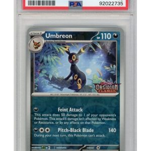 Umbreon Obsidian Flames Stamp 130/197 Reverse Foil PSA 10