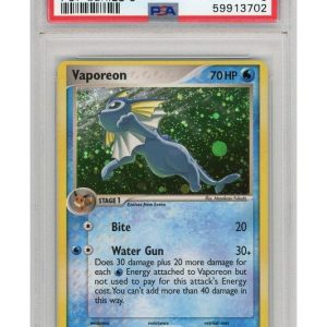 Vaporeon Cosmos Holo 6/17 PSA 6