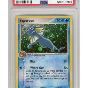 Vaporeon Cosmos Holo 6/17 PSA 9