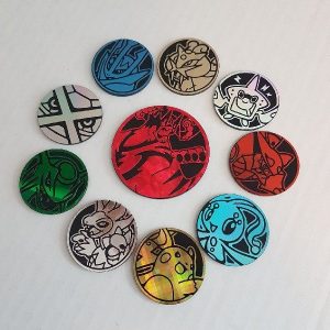 10 forskellige Pokémon mønter