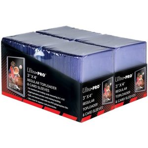 200 Toploader 3x4 Regular og 200 soft card sleeves 200 stk. top-loading (76x103mm) - Ultra Pro