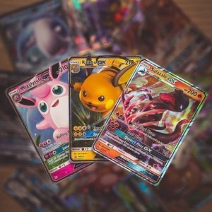 3 forskellige GX pokemon kort