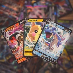 3 forskellige V pokemon kort