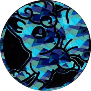 Alolan Vulpix Pokemon mønt (Blå - Cracked Ice Holo) - Stor