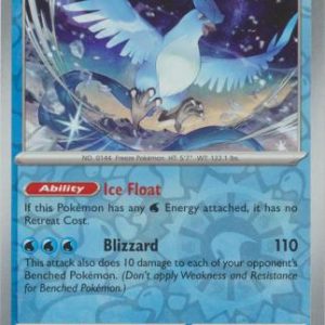 Articuno - 144/165 - Reverse