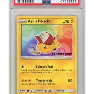 Ash'S Pikachu SM108 PSA 10