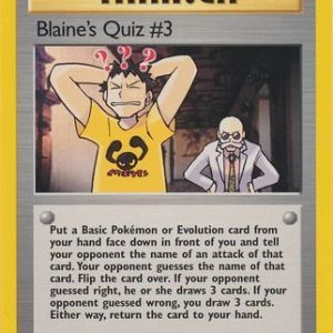 Blaine's Quiz #3 - 112/132 - 1st Edition