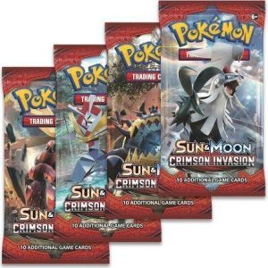 Booster Pack full artwork set (4 stk.) fra S&M Crimson Invasion.