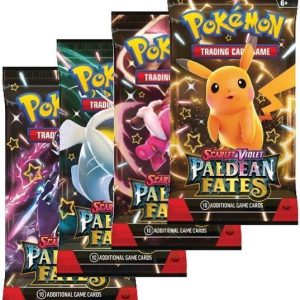 Booster Pack full artwork set (4 stk.) fra SV04.5 Paldean Fates