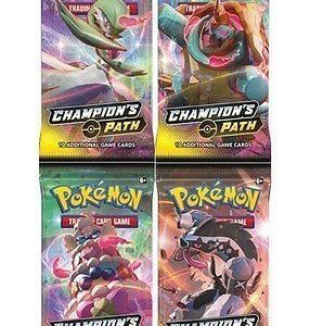 Booster Pack full artwork set (4 stk.) fra SWSH Champion's Path.